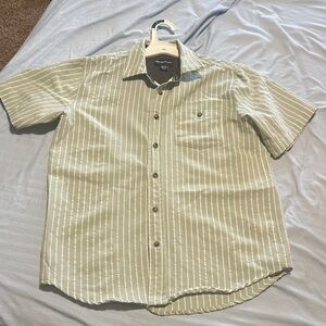 Goodfellow & Co Sage Green Striped Button-Down Shirt